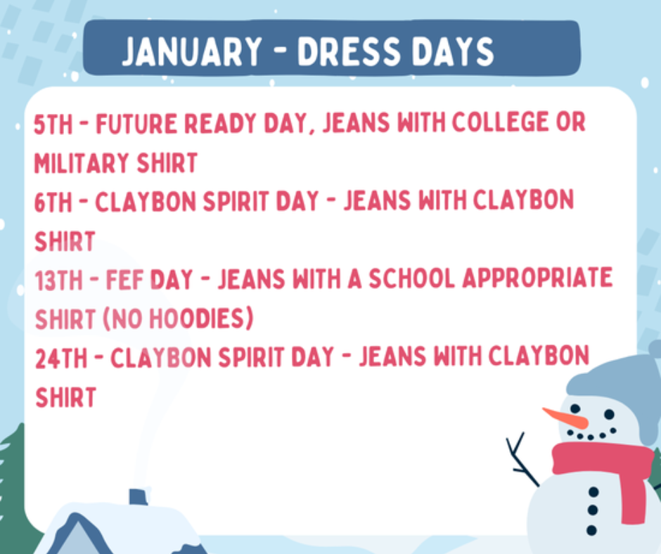  January Dress Days